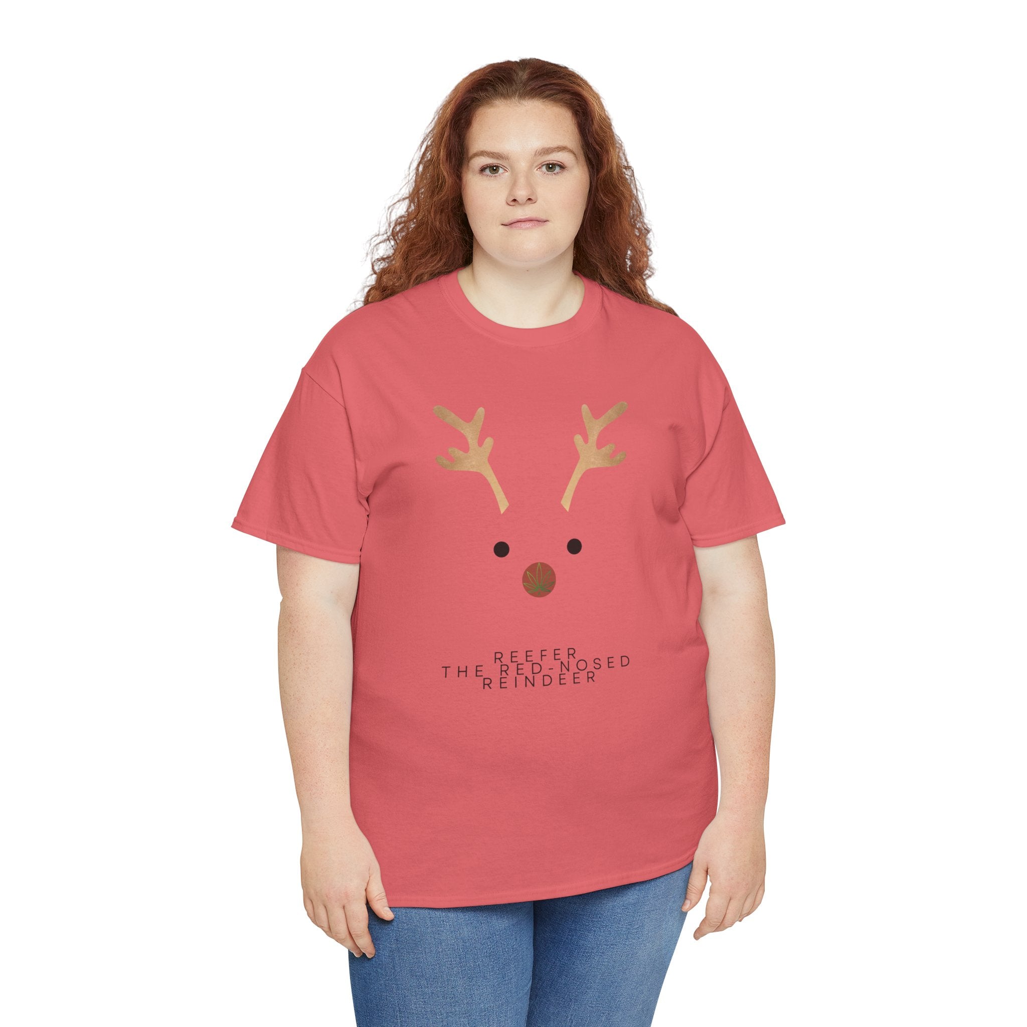 Reindeer Unisex Heavy Cotton Tee