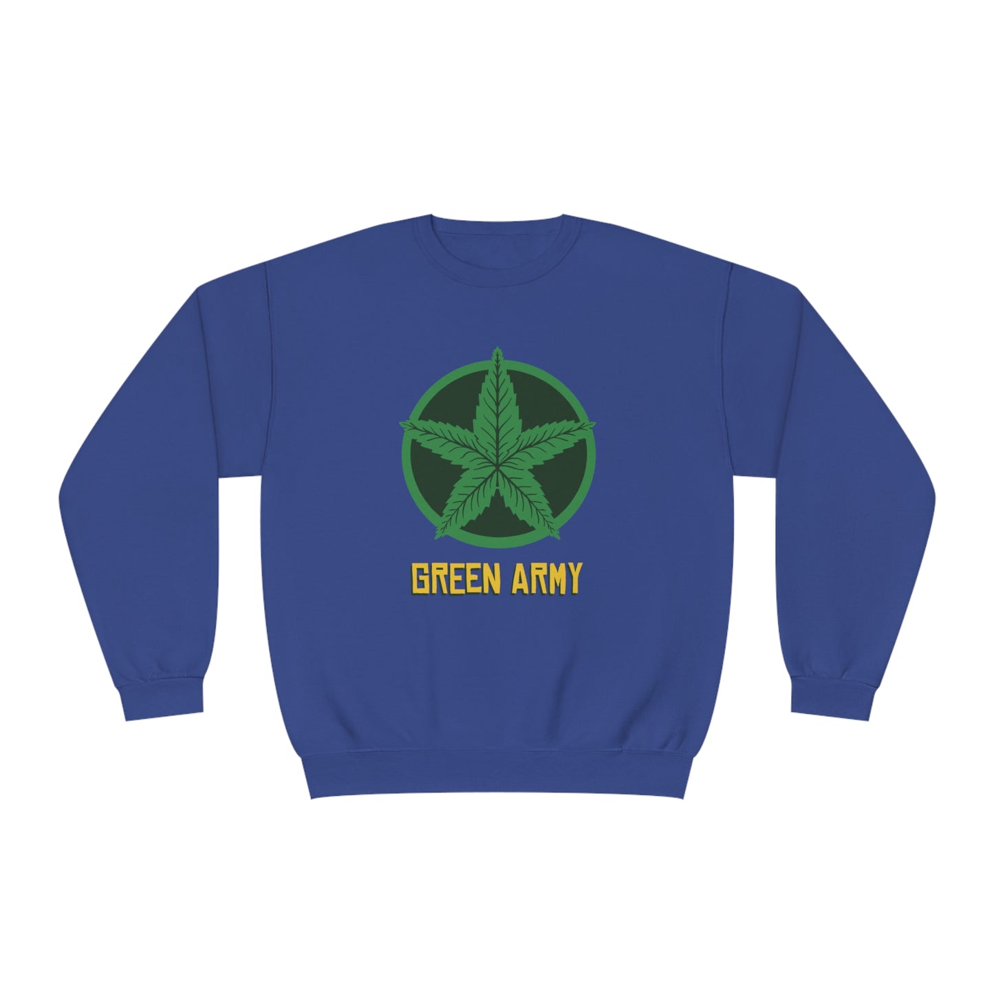 Green Army Star Logo Unisex NuBlend Crewneck Sweatshirt