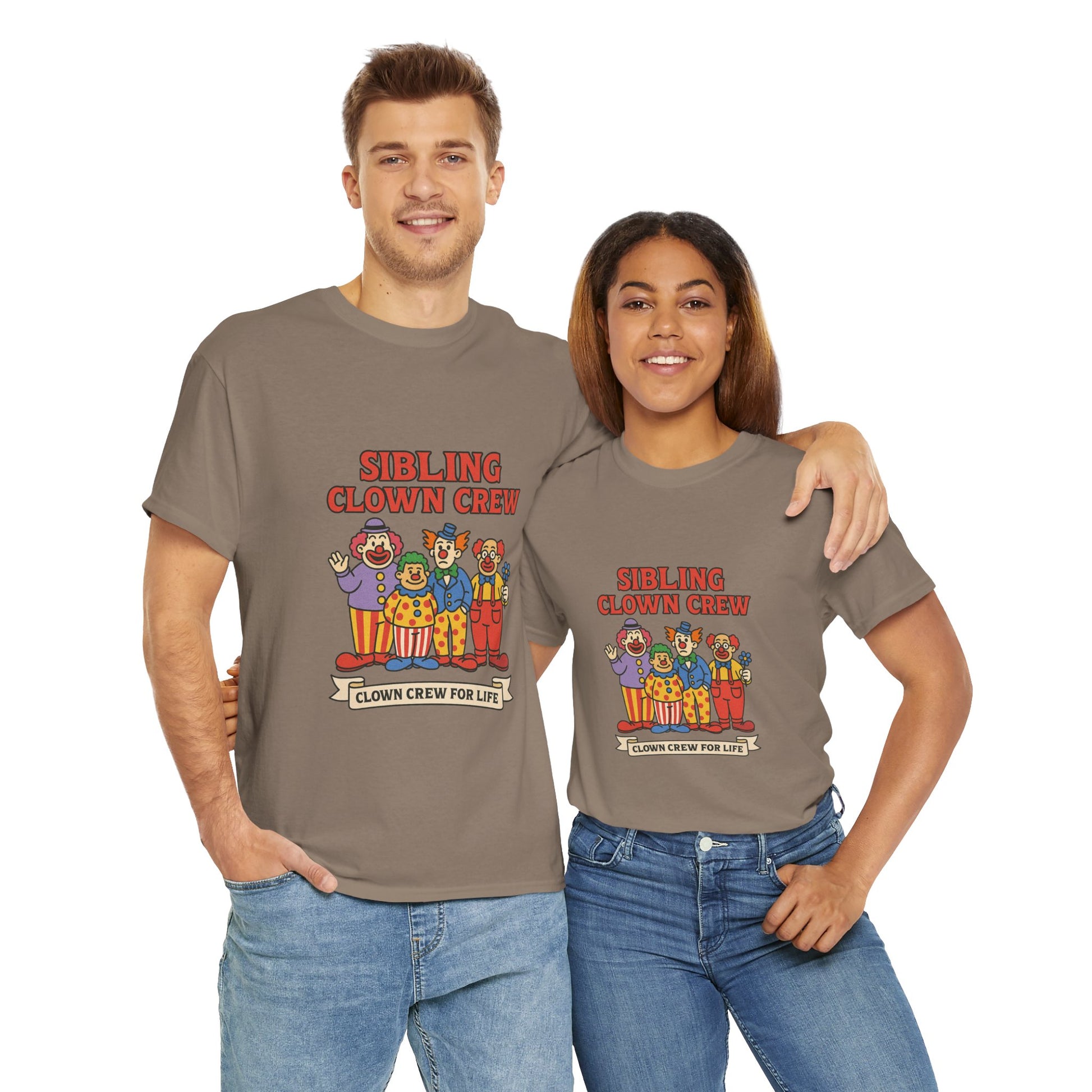 Clown Siblings Unisex Heavy Cotton Tee