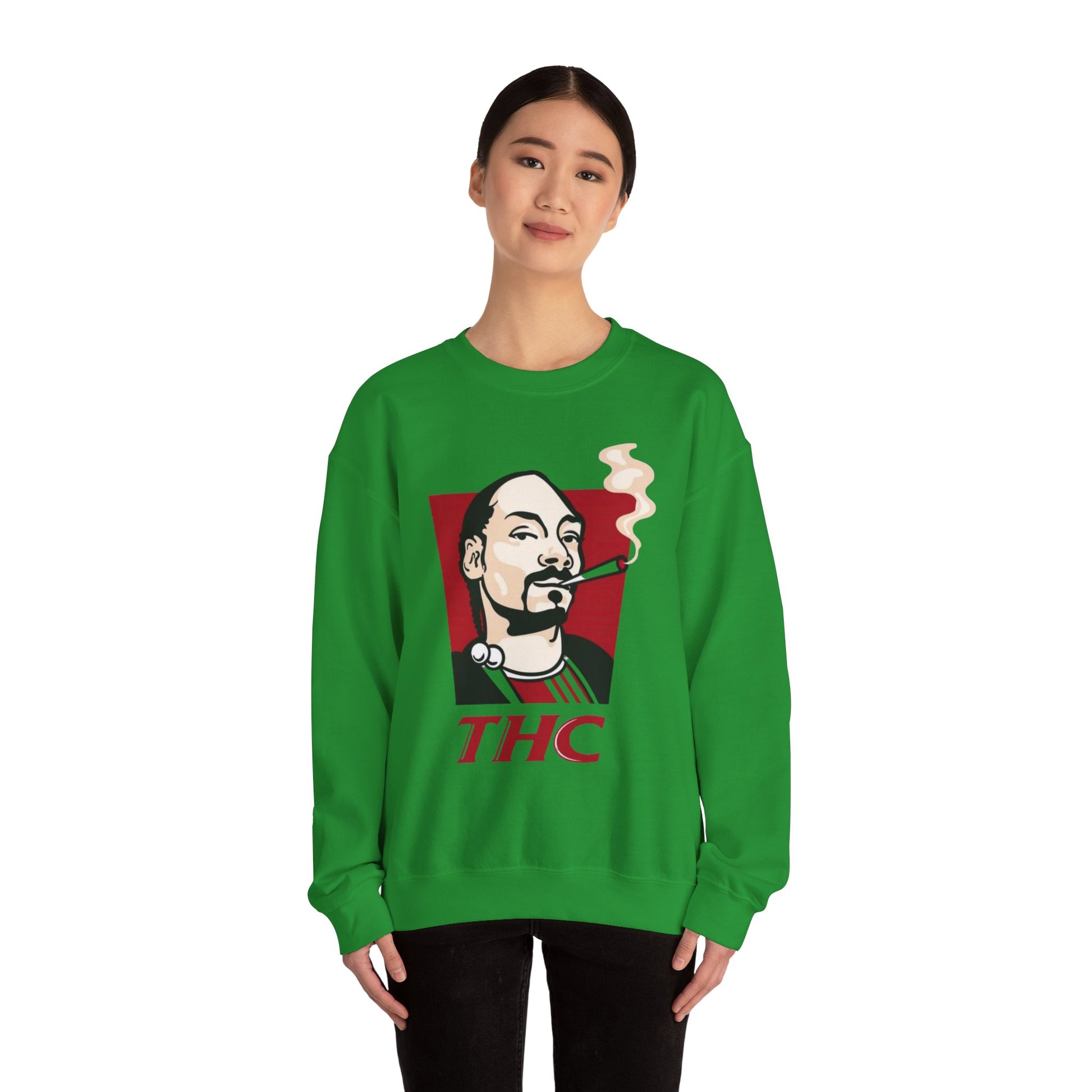 Bucket Love Graphic Crewneck Sweatshirt - Cozy Vintage Style for Chill Vibes