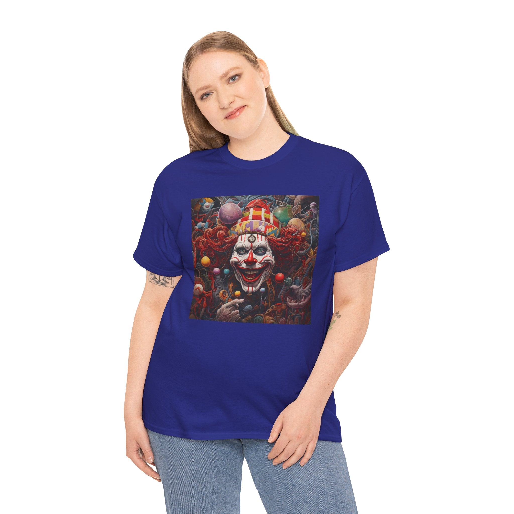 Clown Mutiny Face Unisex Heavy Cotton Tee