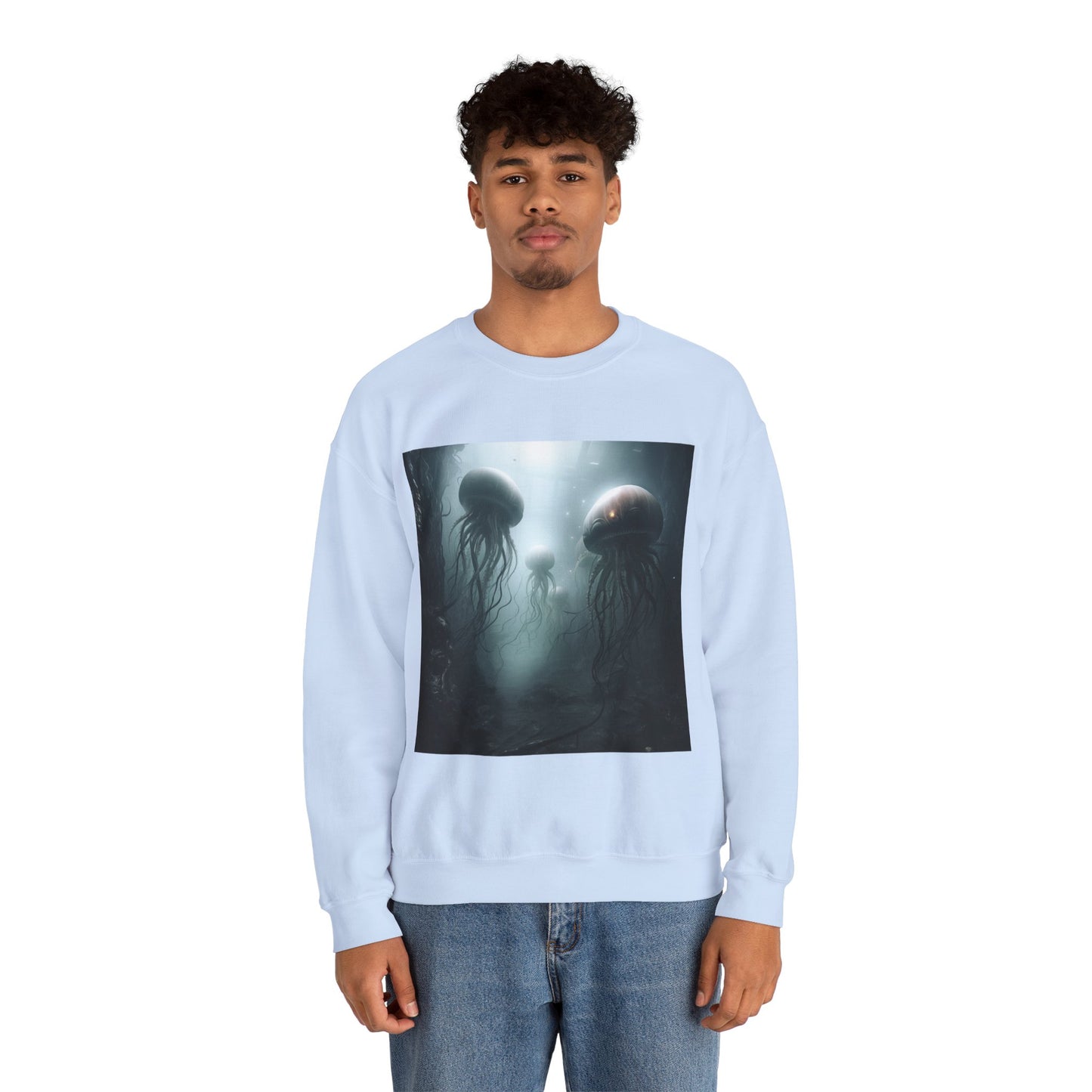 Alien Jellyfish Unisex Heavy Blend Crewneck Sweatshirt