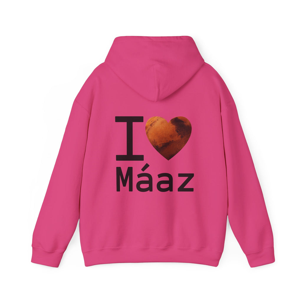 I Love Mars Unisex Heavy Blend Hooded Sweatshirt