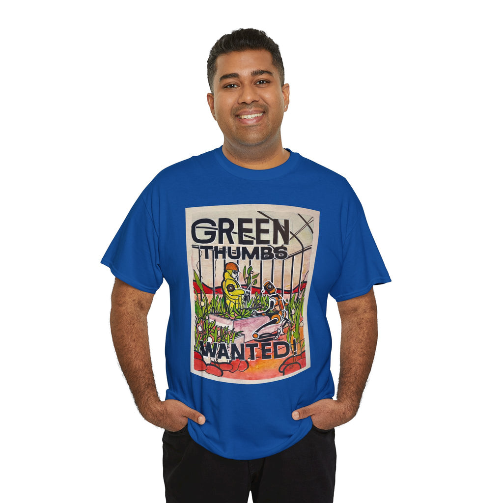 Martian Green Thumbs Unisex Heavy Cotton Tee
