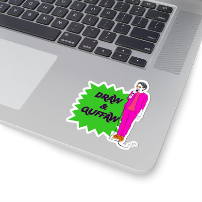 Draw and Guffaw Kiss-Cut Stickers