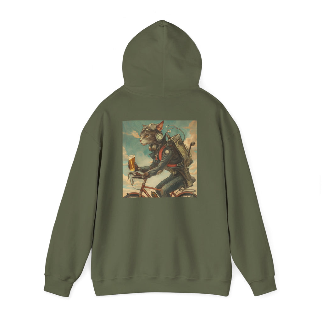 Robot Cat Unisex Heavy Blend Hooded Sweatshirt