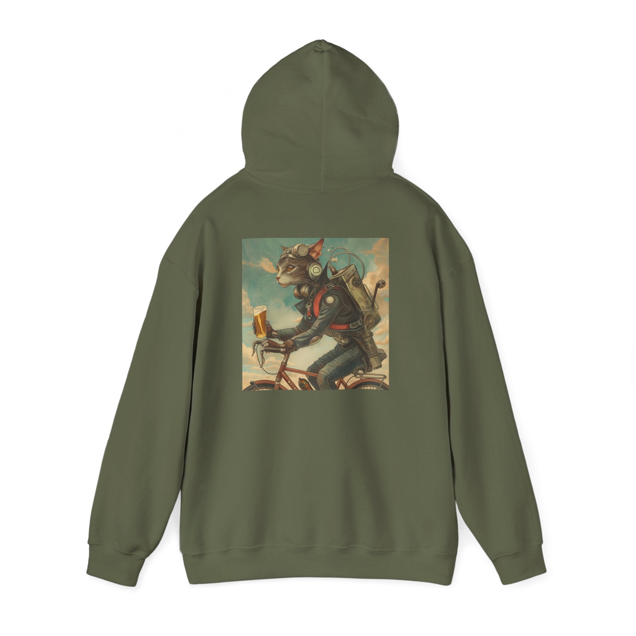 Robot Cat Unisex Heavy Blend Hooded Sweatshirt