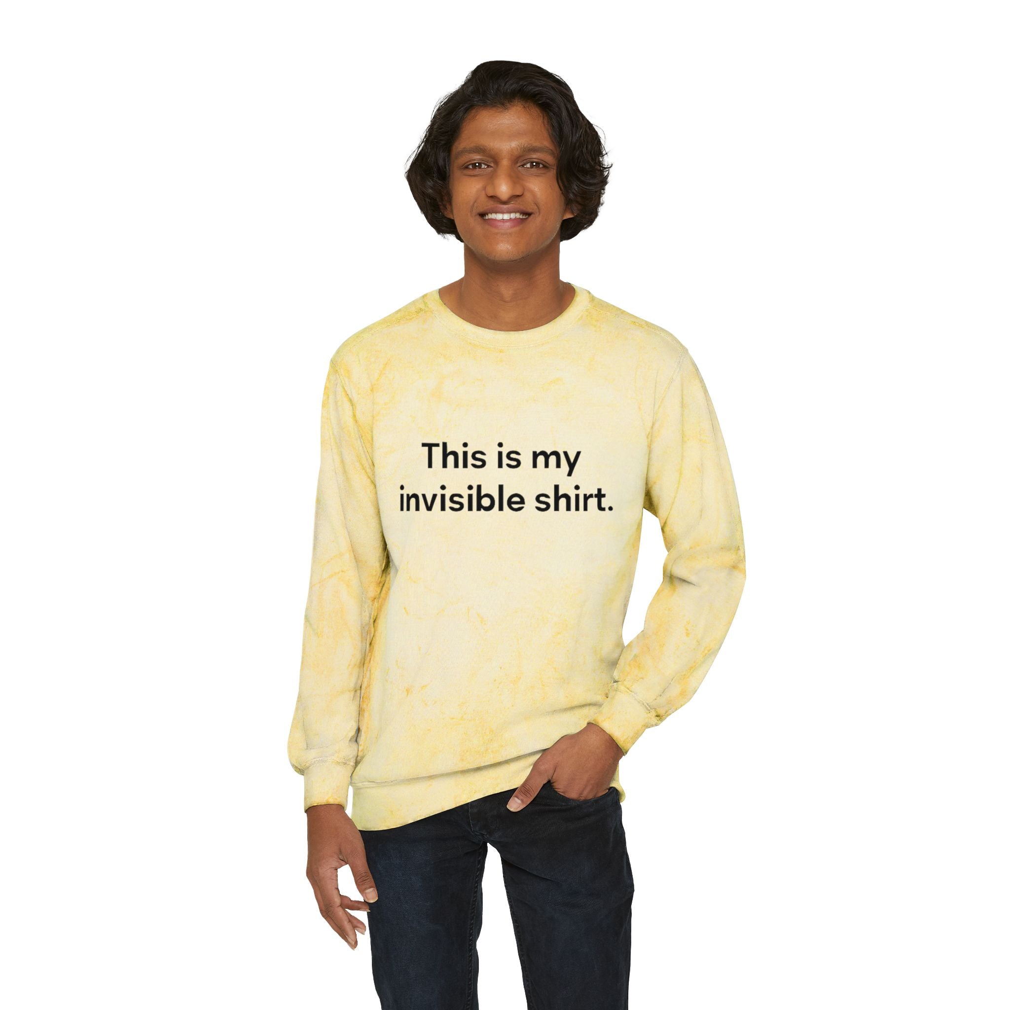 Invisible Shirt Crewneck Sweatshirt - Unique Gift for Fashion Lovers & Fun Occasions