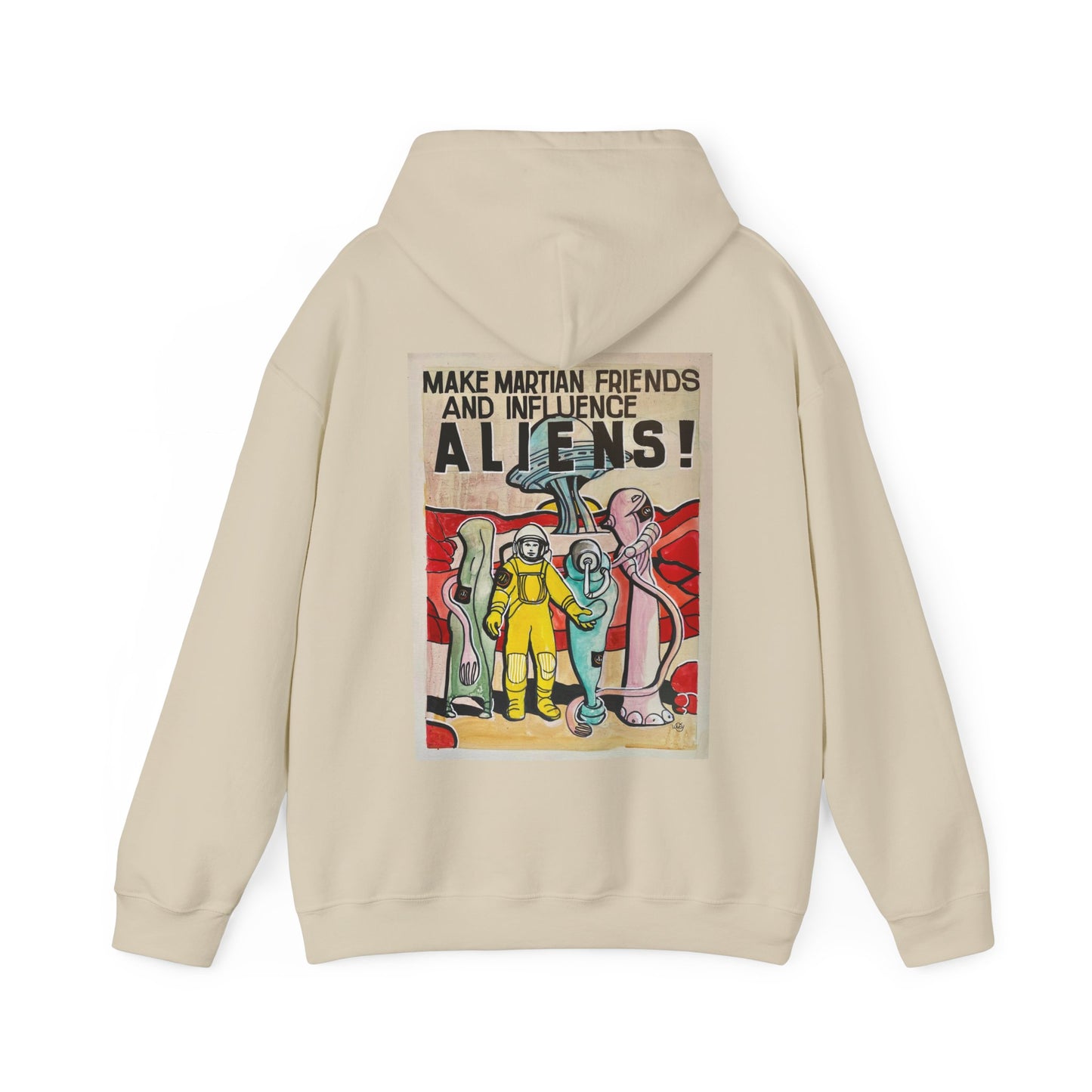 Mars Aliens Unisex Heavy Blend Hooded Sweatshirt