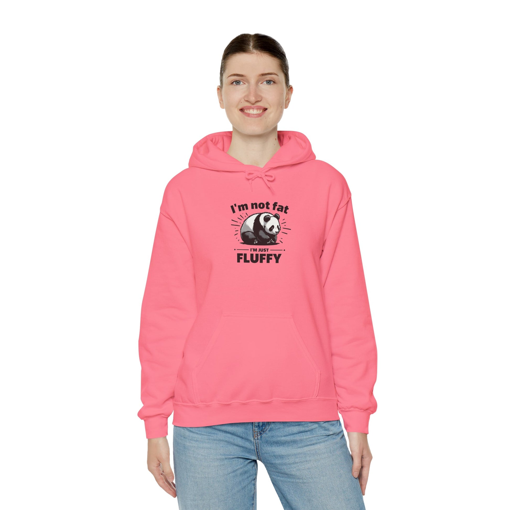 Funny Panda Hoodie - "I'm Not Fat, I'm Just Fluffy"
