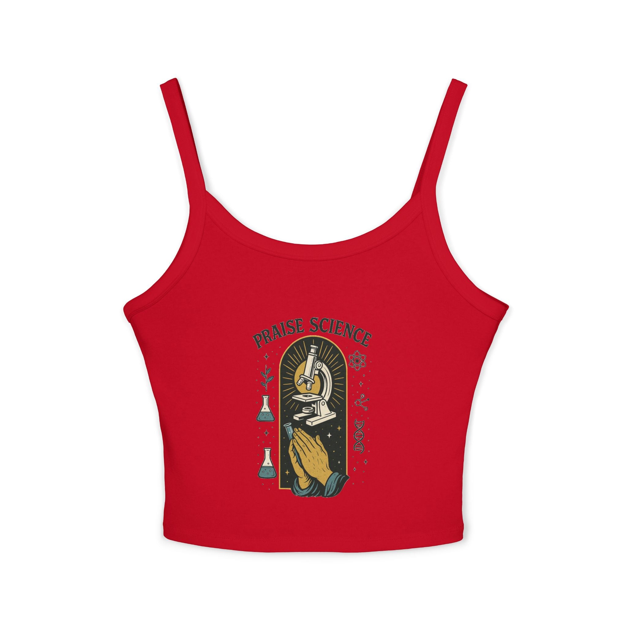 Praise Science Women's Spaghetti Strap Tank Top – Trendy Science Inspired Apparel