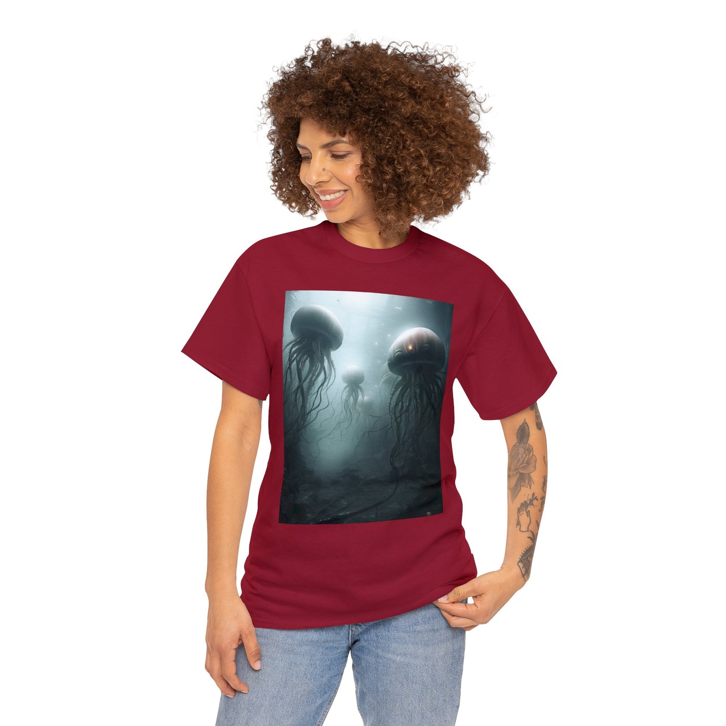 Alien Jellyfish Unisex Heavy Cotton Tee