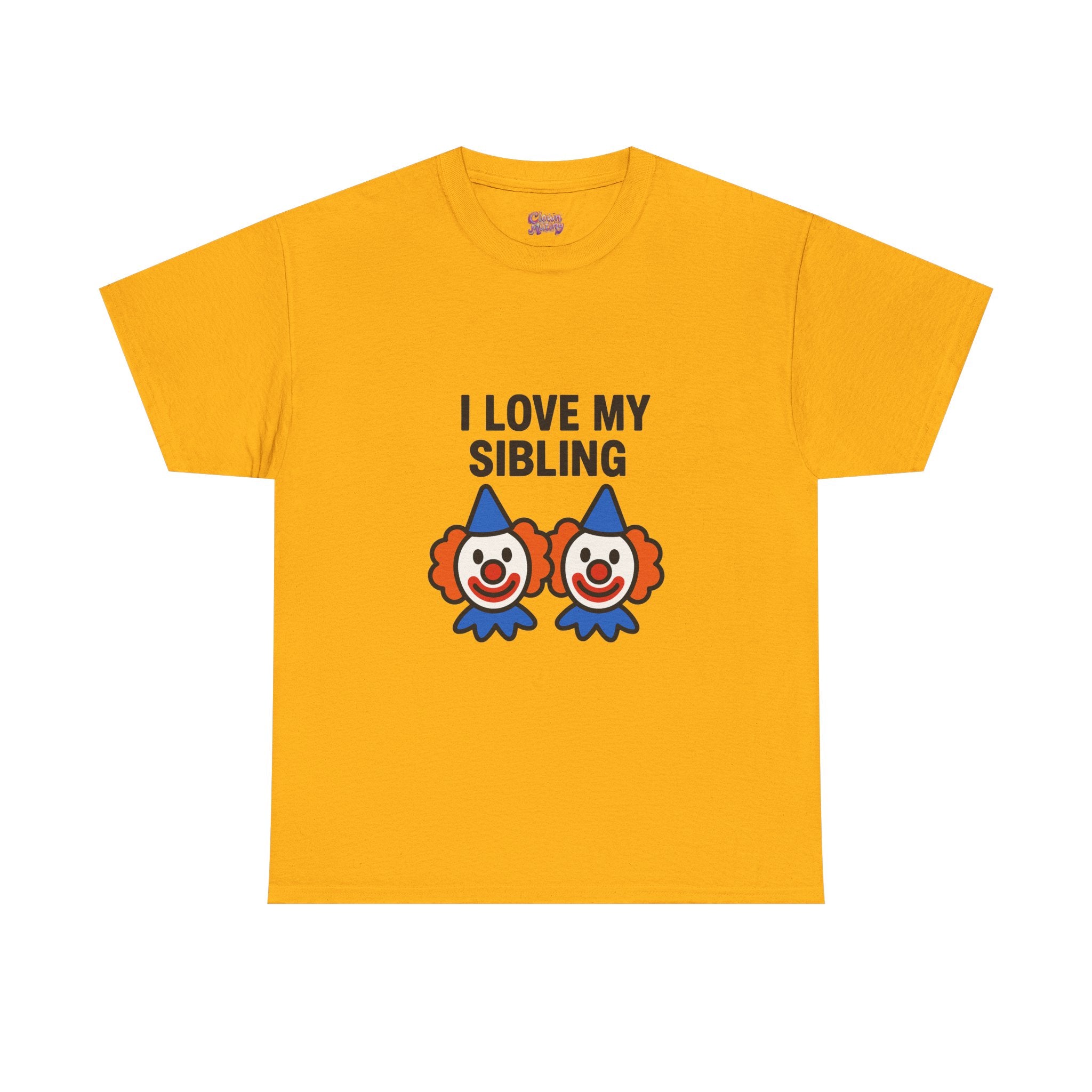 Funny Clown Sibling Love Unisex Cotton Tee