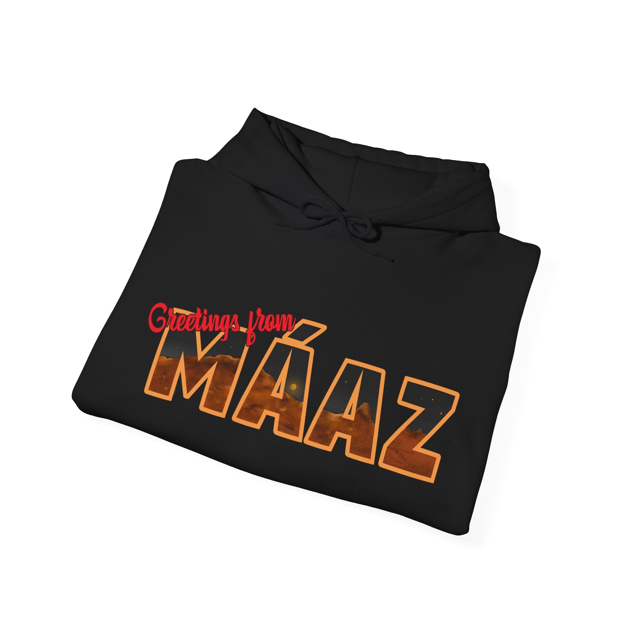 Greetings from Máaz Unisex Heavy Blend Hooded Sweatshirt