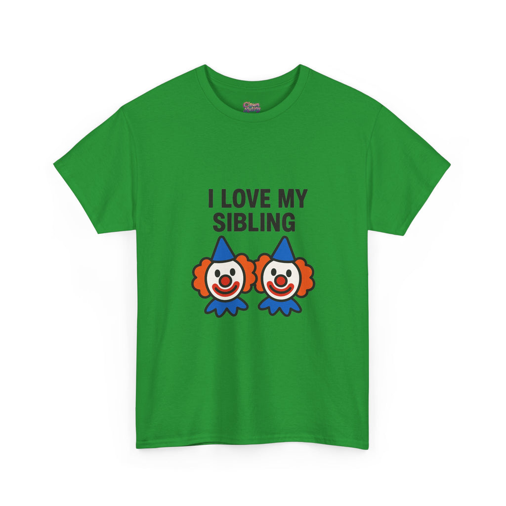 Funny Clown Sibling Love Unisex Cotton Tee