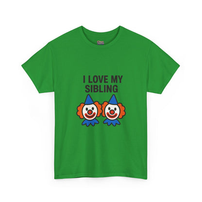 Funny Clown Sibling Love Unisex Cotton Tee