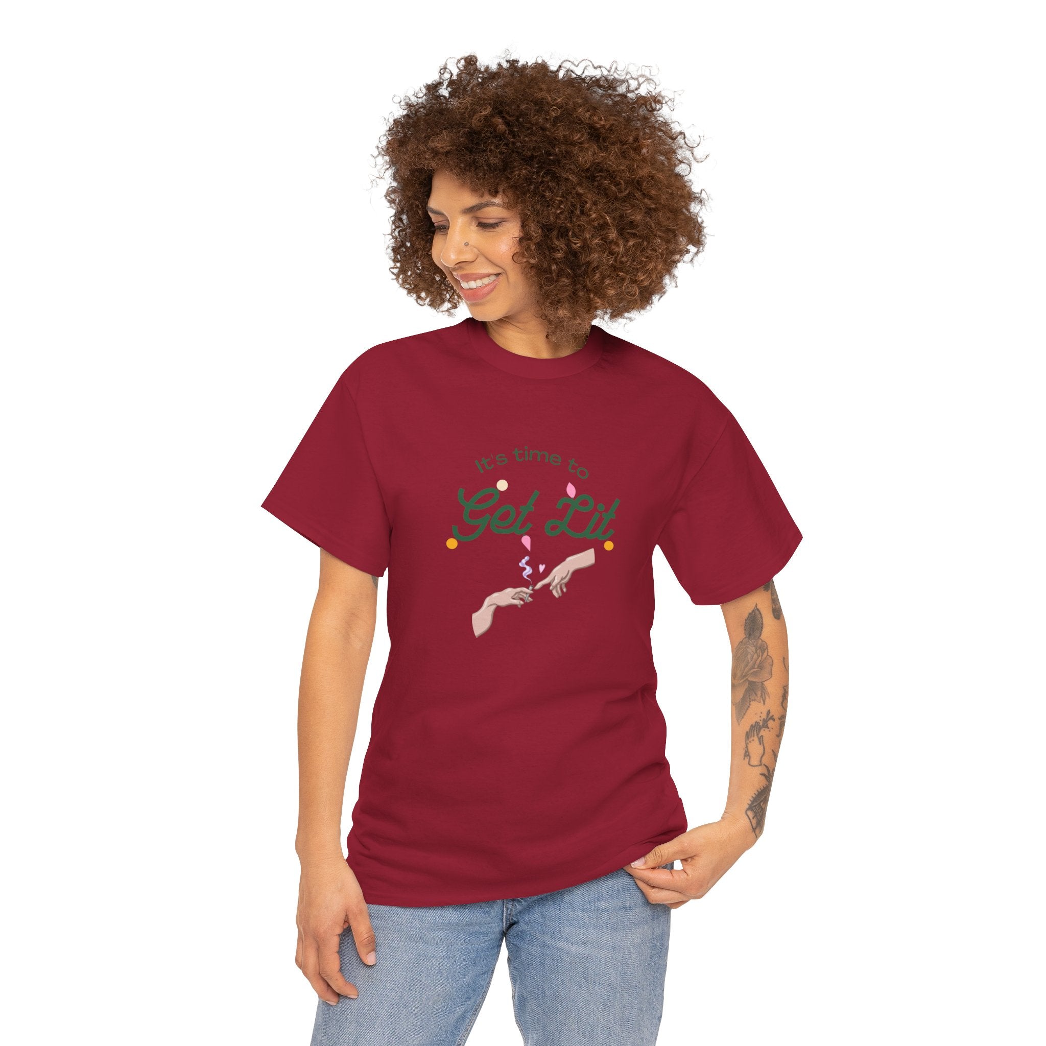 Get Lit Holiday Unisex Heavy Cotton Tee