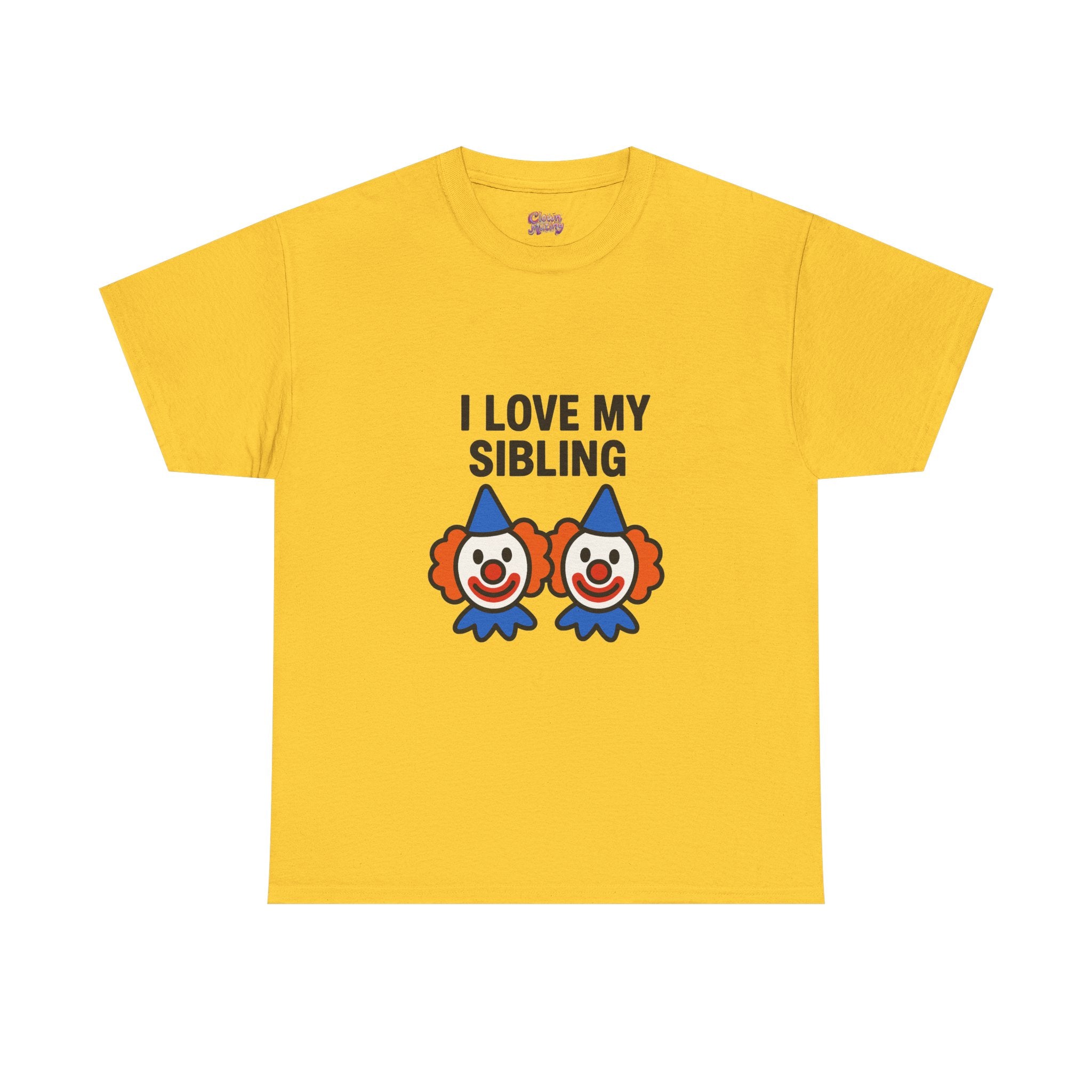 Funny Clown Sibling Love Unisex Cotton Tee