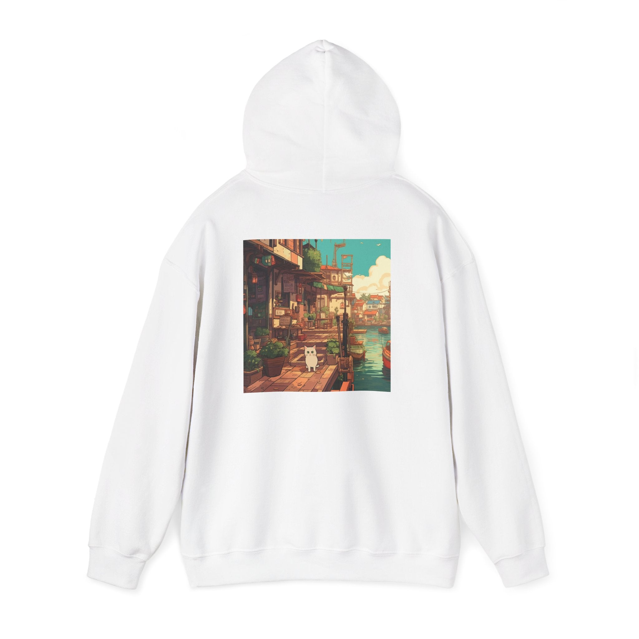 Studio Ghibli Style Cat Unisex Heavy Blend  Hooded Sweatshirt
