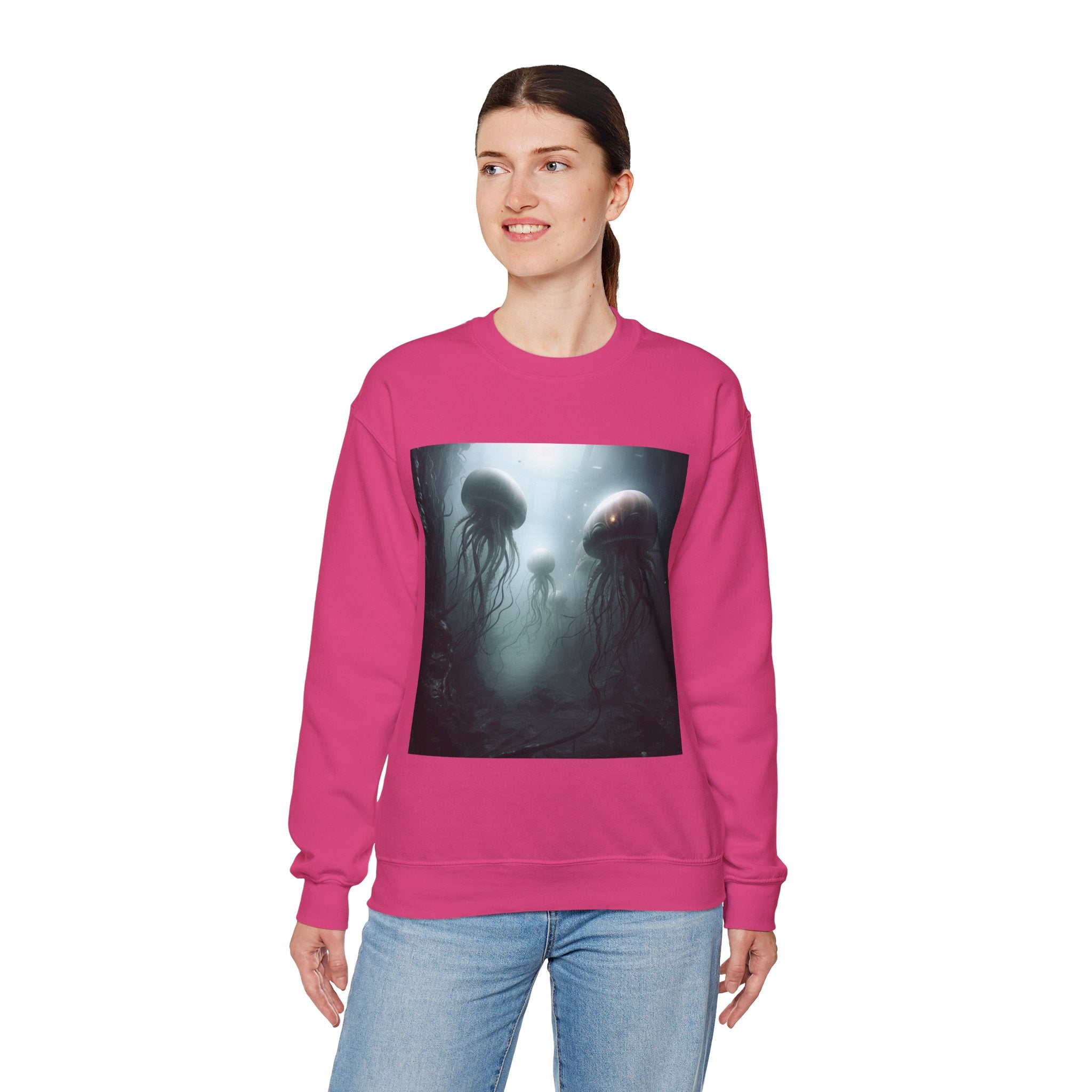 Alien Jellyfish Unisex Heavy Blend Crewneck Sweatshirt