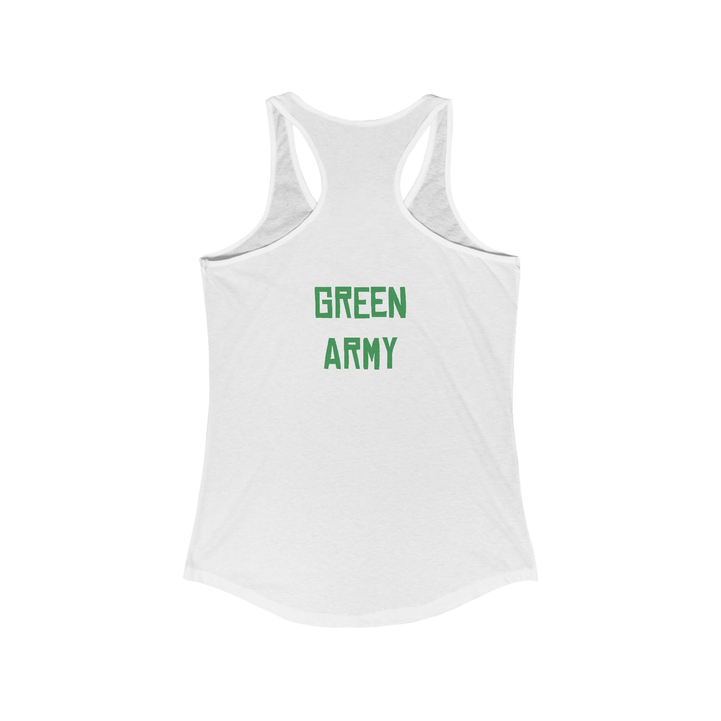 Green Army Star Leaf Women's Ideal Racerback Tank