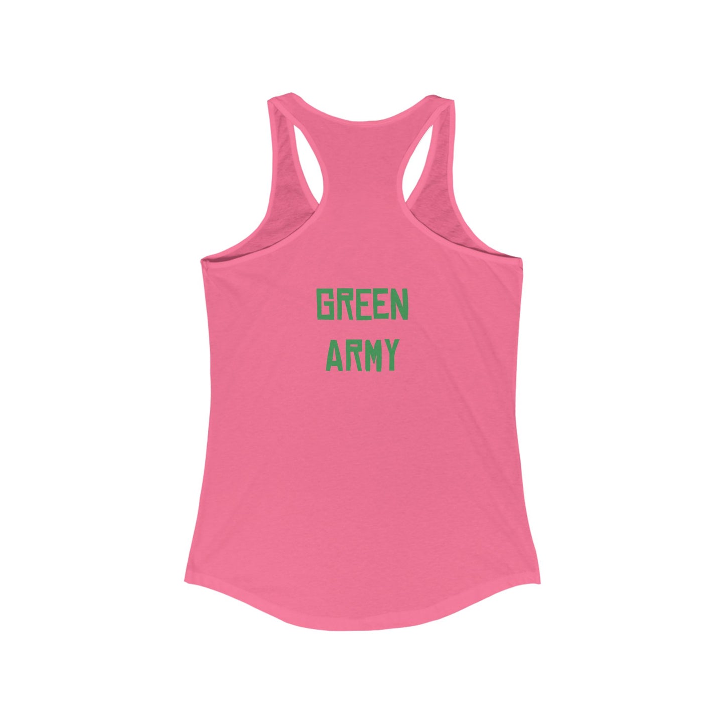 Green Army Star Leaf Women's Ideal Racerback Tank