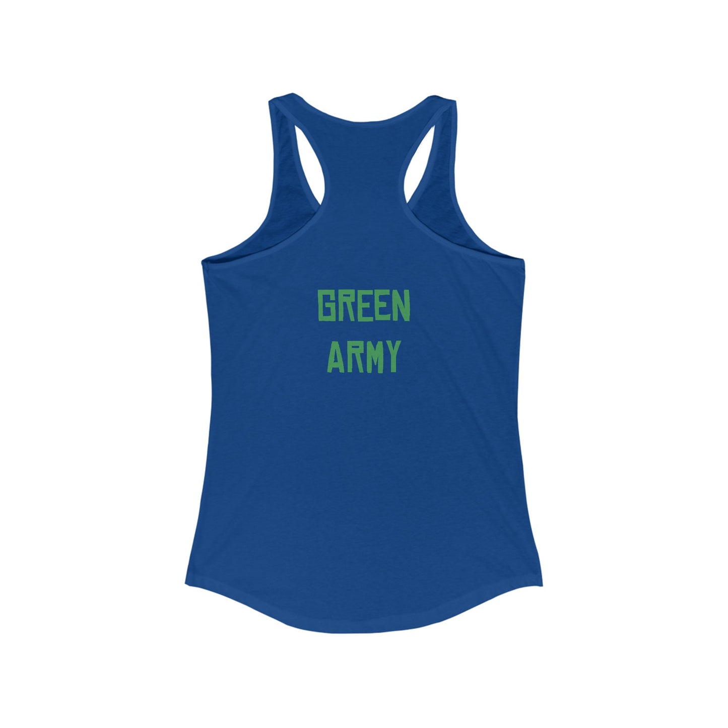 Green Army Star Leaf Women's Ideal Racerback Tank