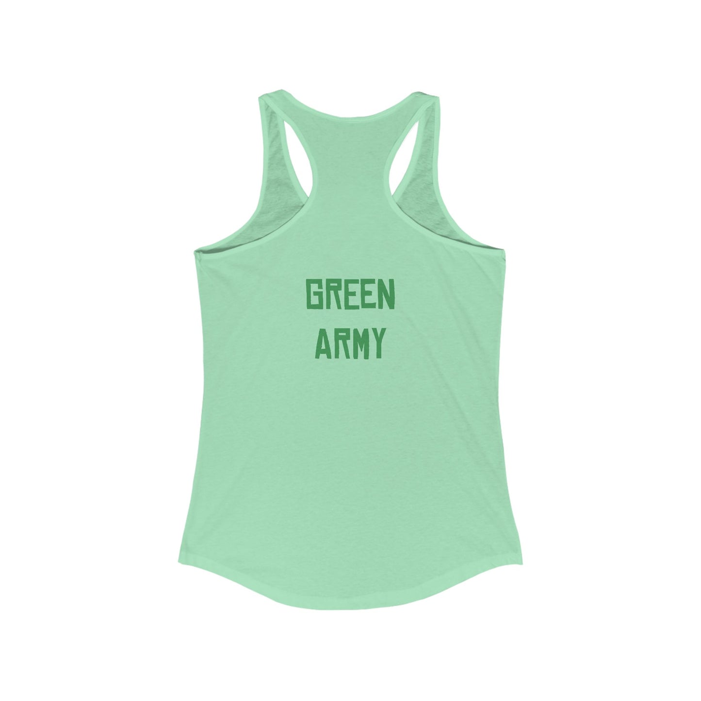 Green Army Star Leaf Women's Ideal Racerback Tank