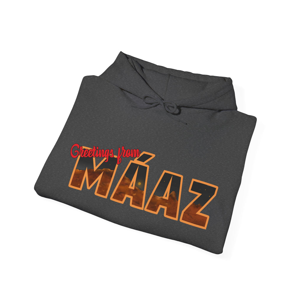 Greetings from Máaz Unisex Heavy Blend Hooded Sweatshirt