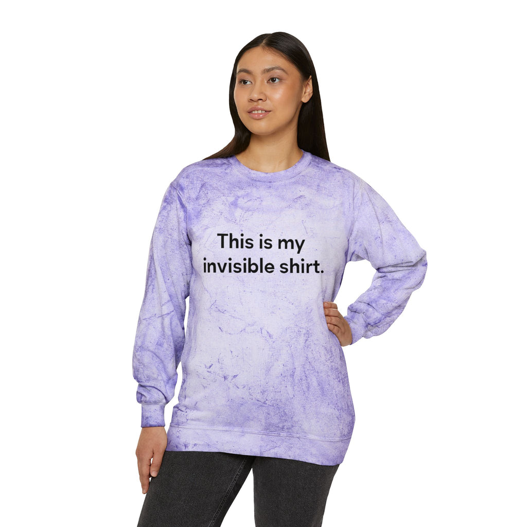 Invisible Shirt Crewneck Sweatshirt - Unique Gift for Fashion Lovers & Fun Occasions