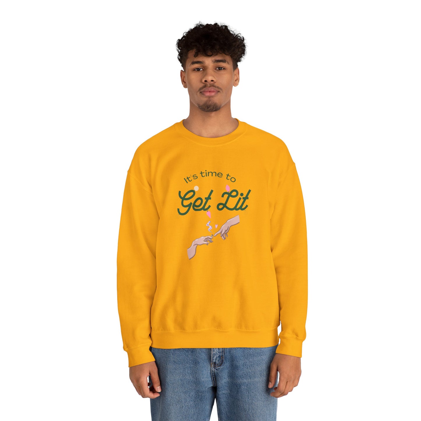 Get Lit Unisex Heavy Blend Crewneck Sweatshirt