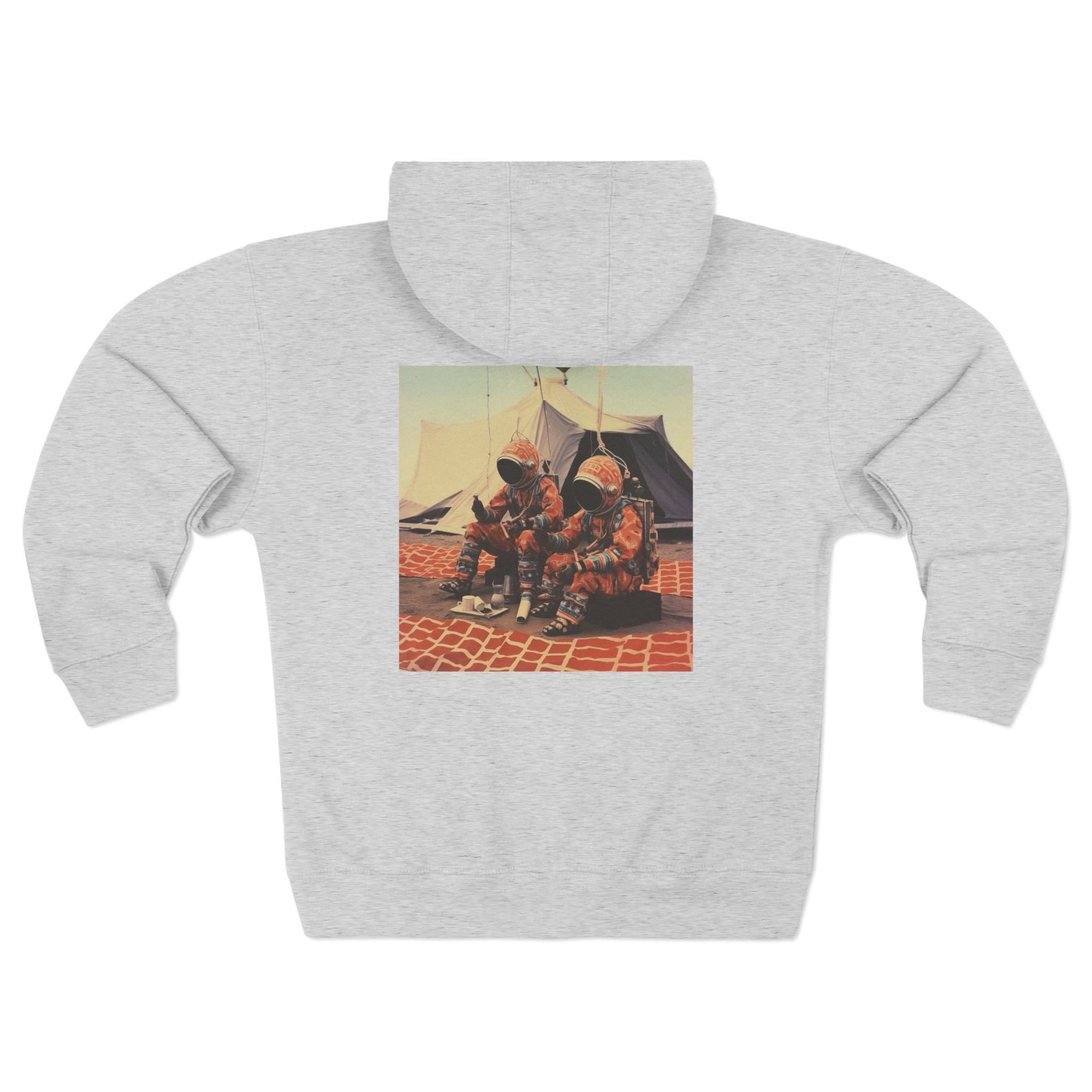 FC Màaz African Zip Hoodie — Vintage Astronauts Graphic Zip-Up Hoodie