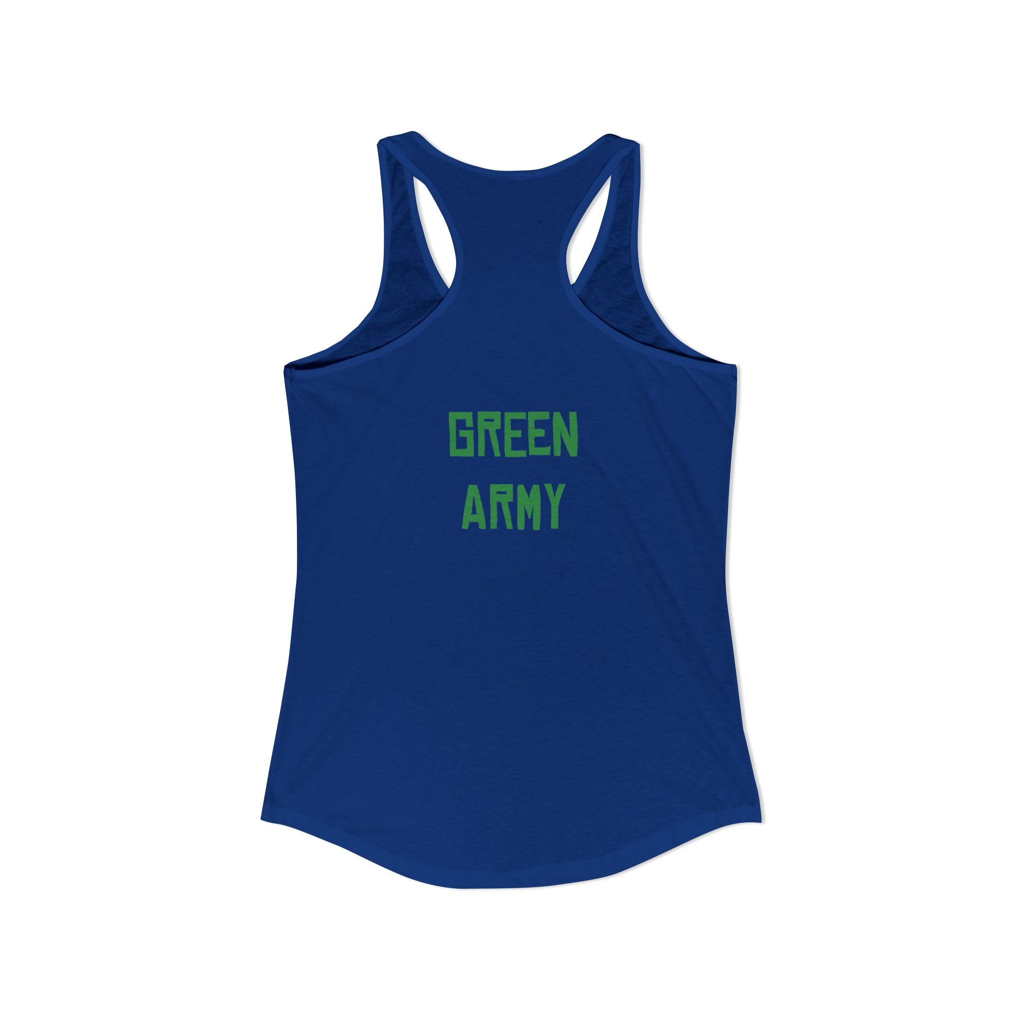 Green Army Star Leaf Women's Ideal Racerback Tank