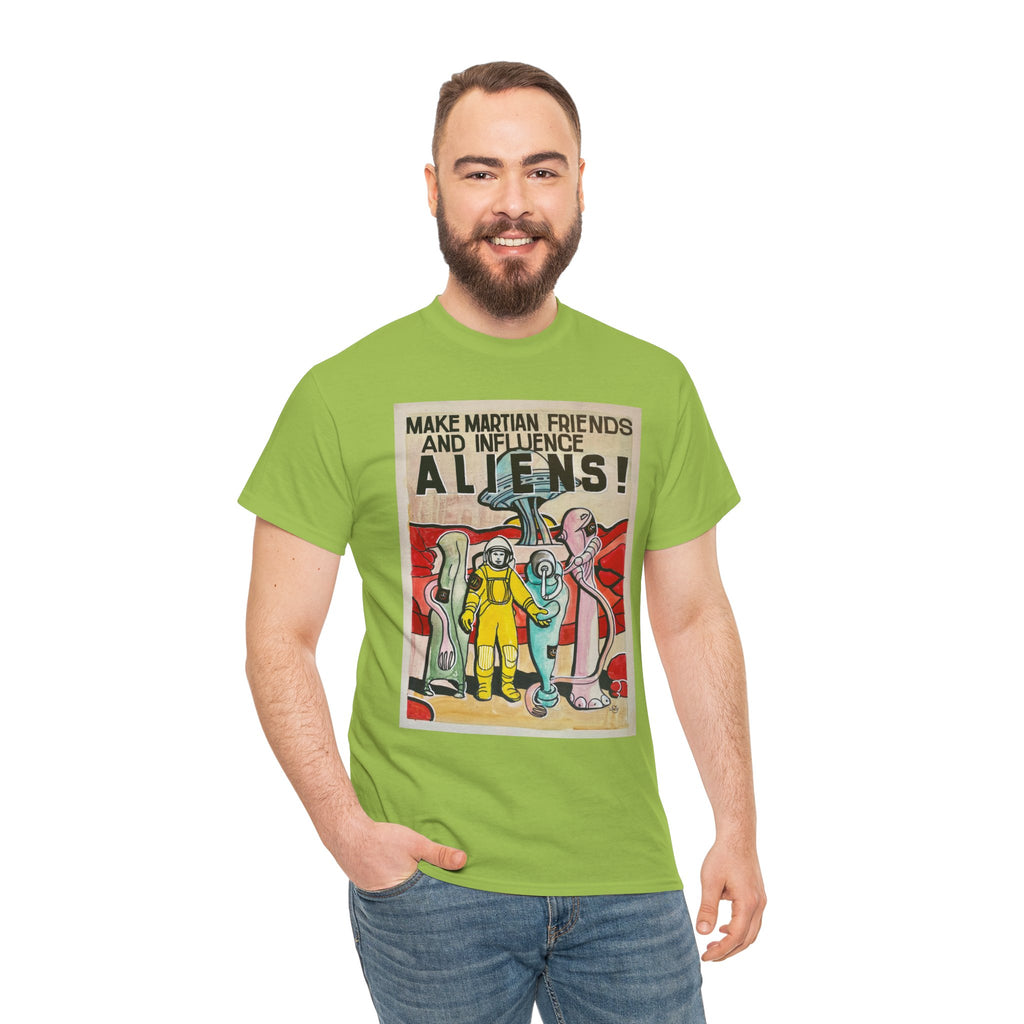 Mars Aliens Unisex Heavy Cotton Tee