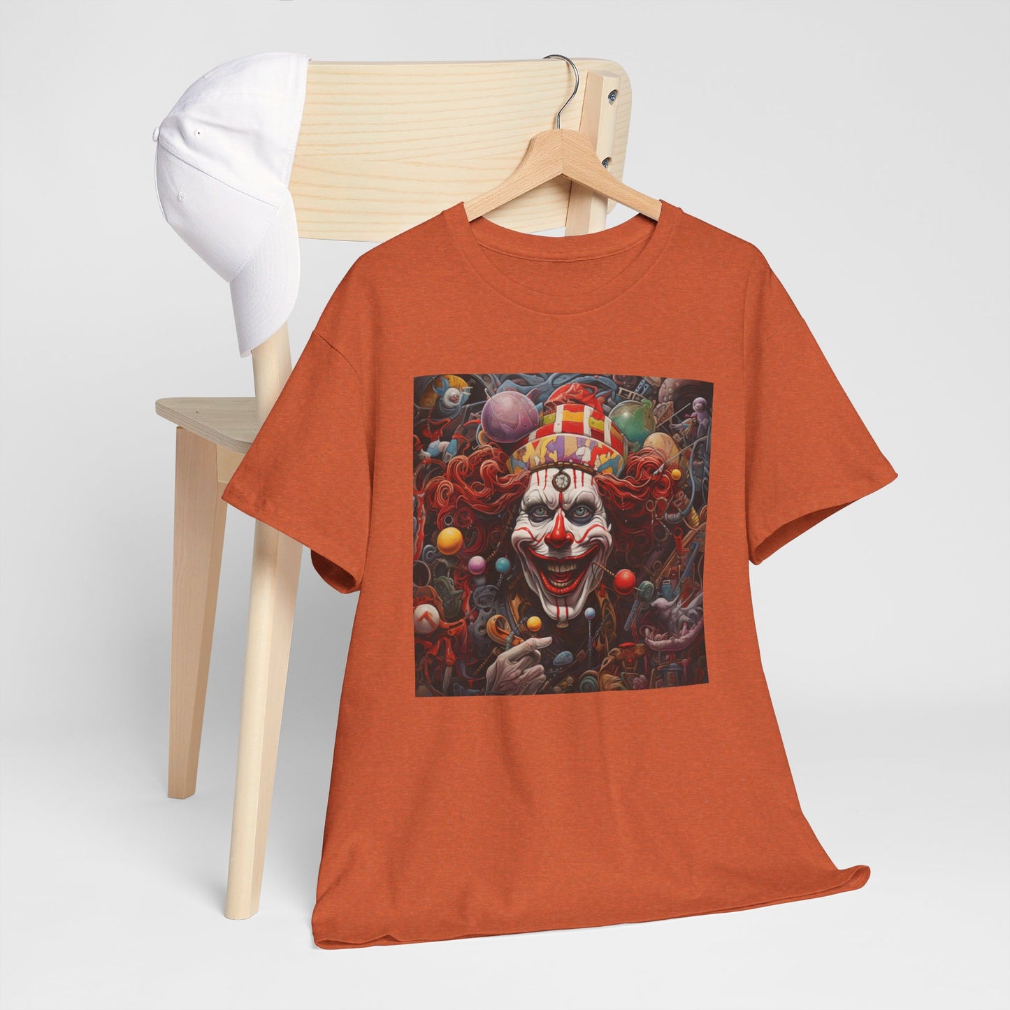 Clown Mutiny Face Unisex Heavy Cotton Tee