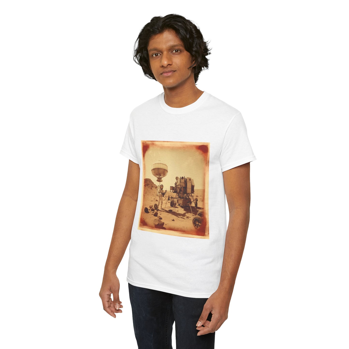 Martian Polaroid Unisex Heavy Cotton Tee