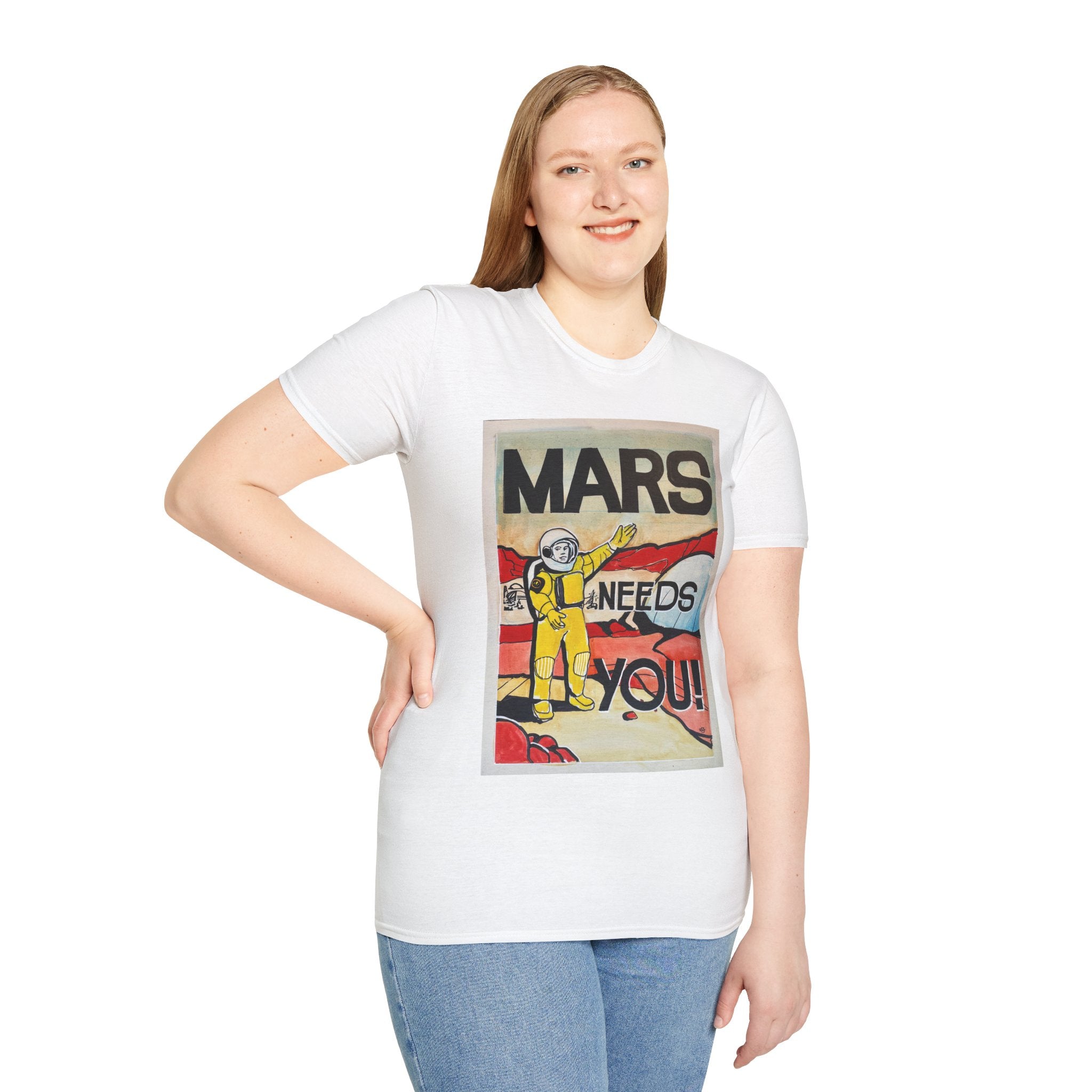 Mars Needs You Unisex Softstyle T-Shirt