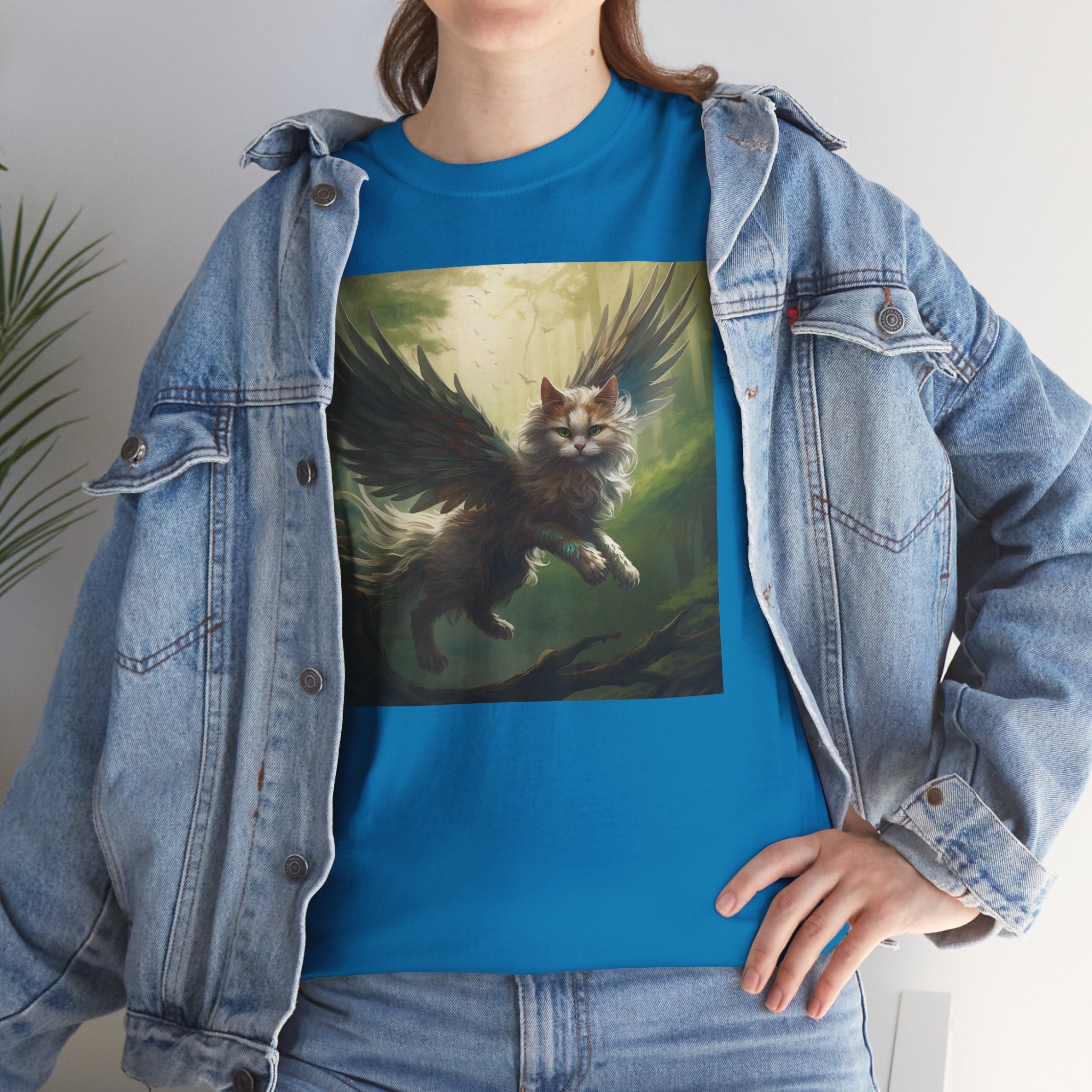 Fantasy Cat Unisex Heavy Cotton Tee