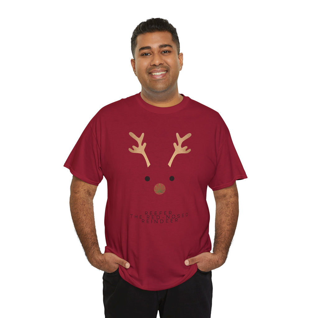 Reindeer Unisex Heavy Cotton Tee
