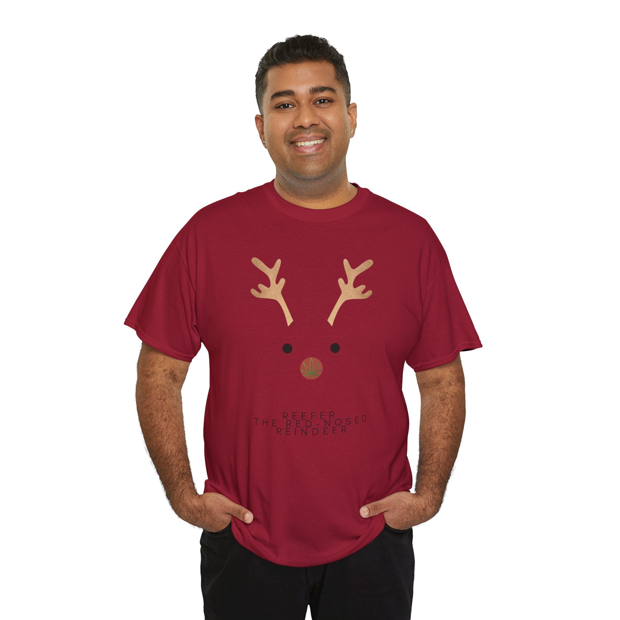 Reindeer Unisex Heavy Cotton Tee