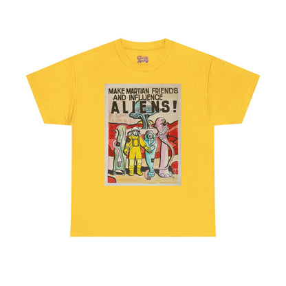 Mars Aliens Unisex Heavy Cotton Tee