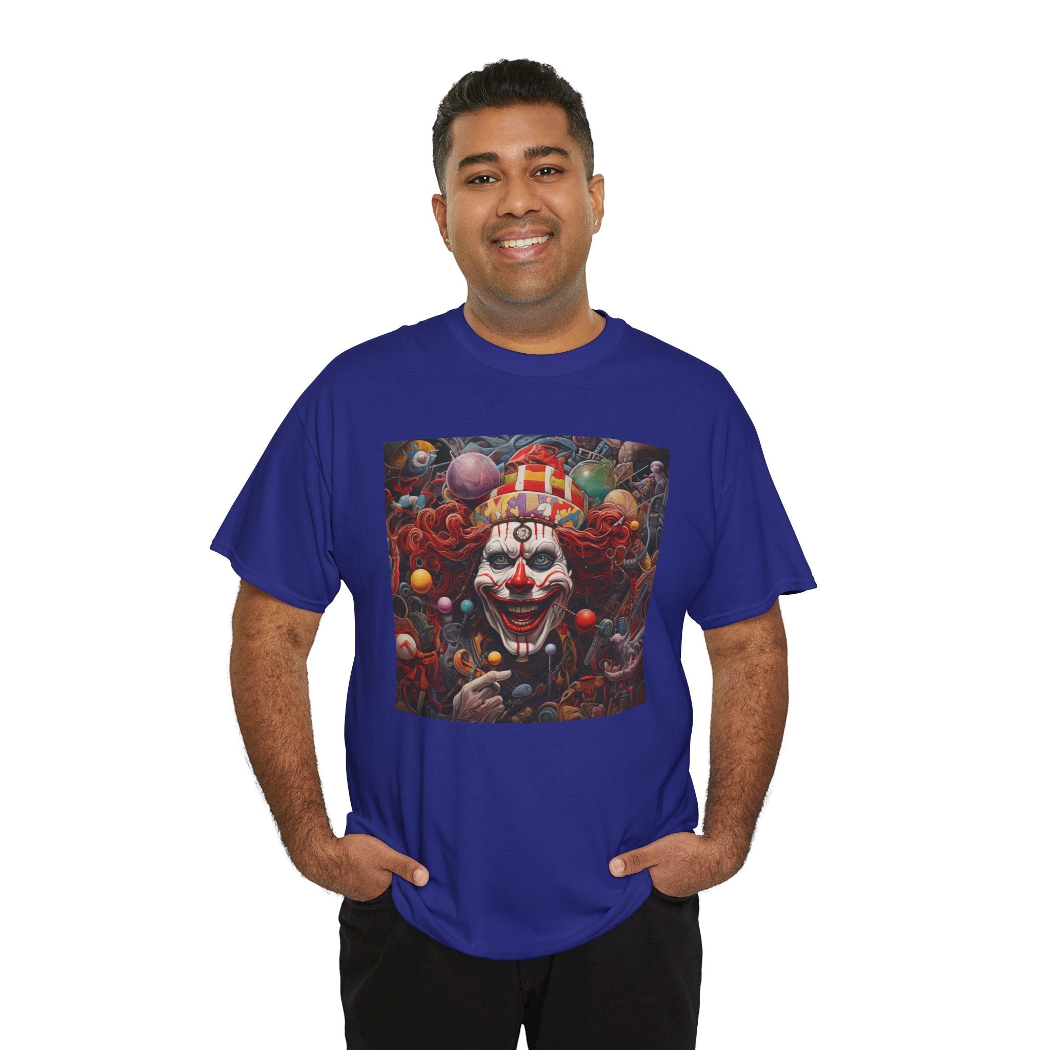 Clown Mutiny Face Unisex Heavy Cotton Tee