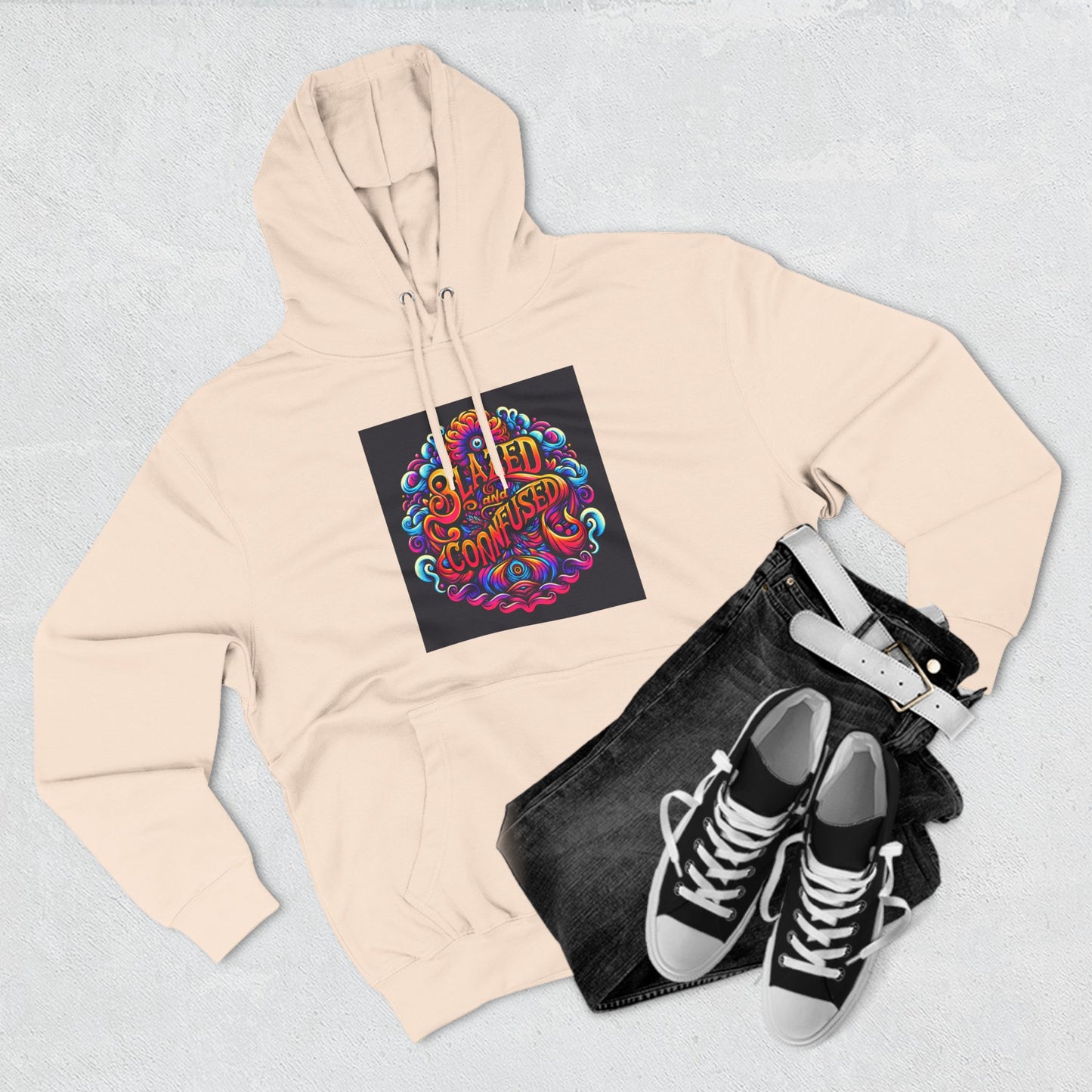 Blazed and Confused Three-Panel Fleece Hoodie