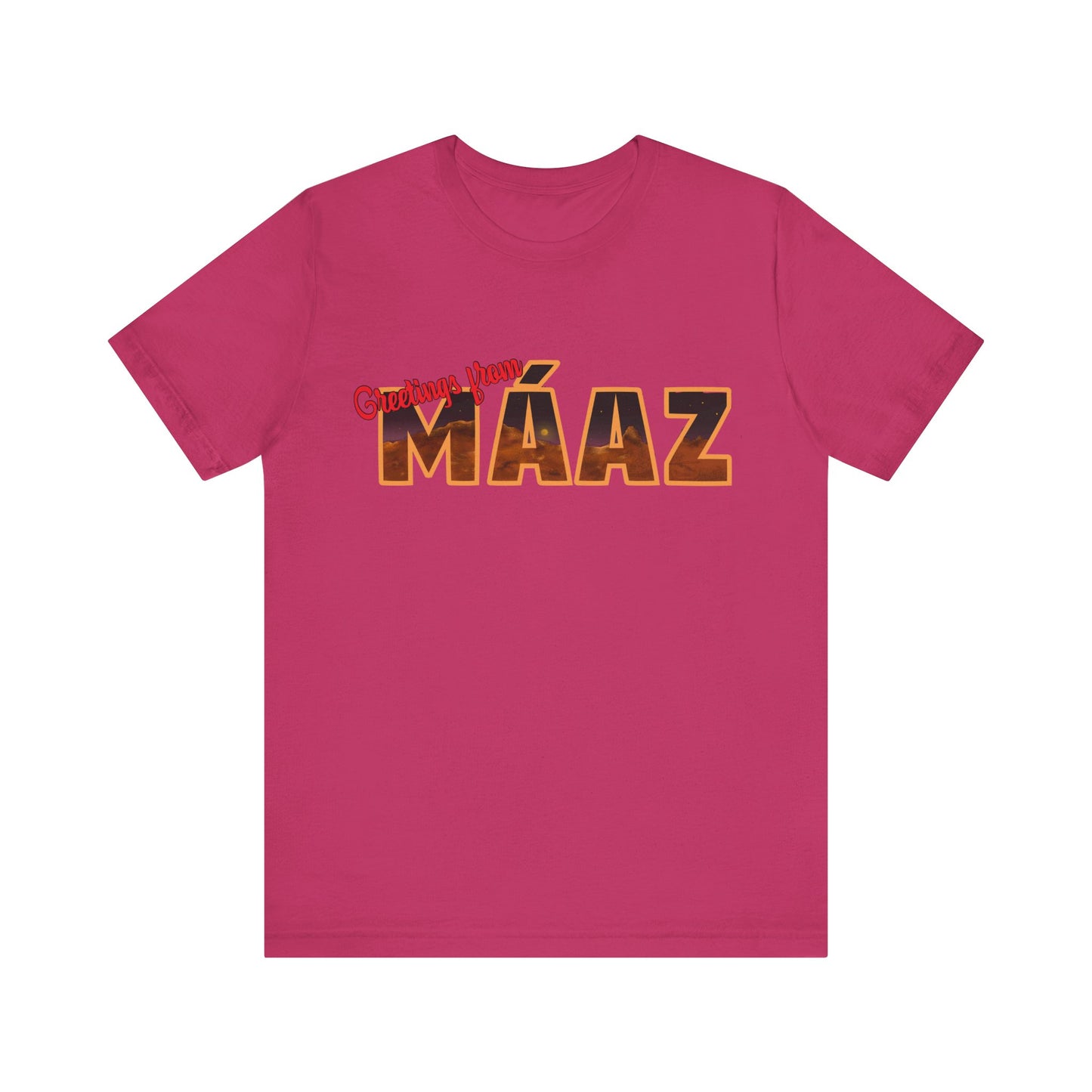 Greetings from Máaz Unisex Jersey Short Sleeve Tee