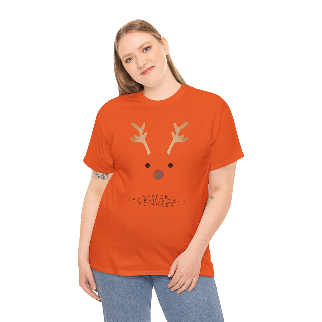 Reindeer Unisex Heavy Cotton Tee