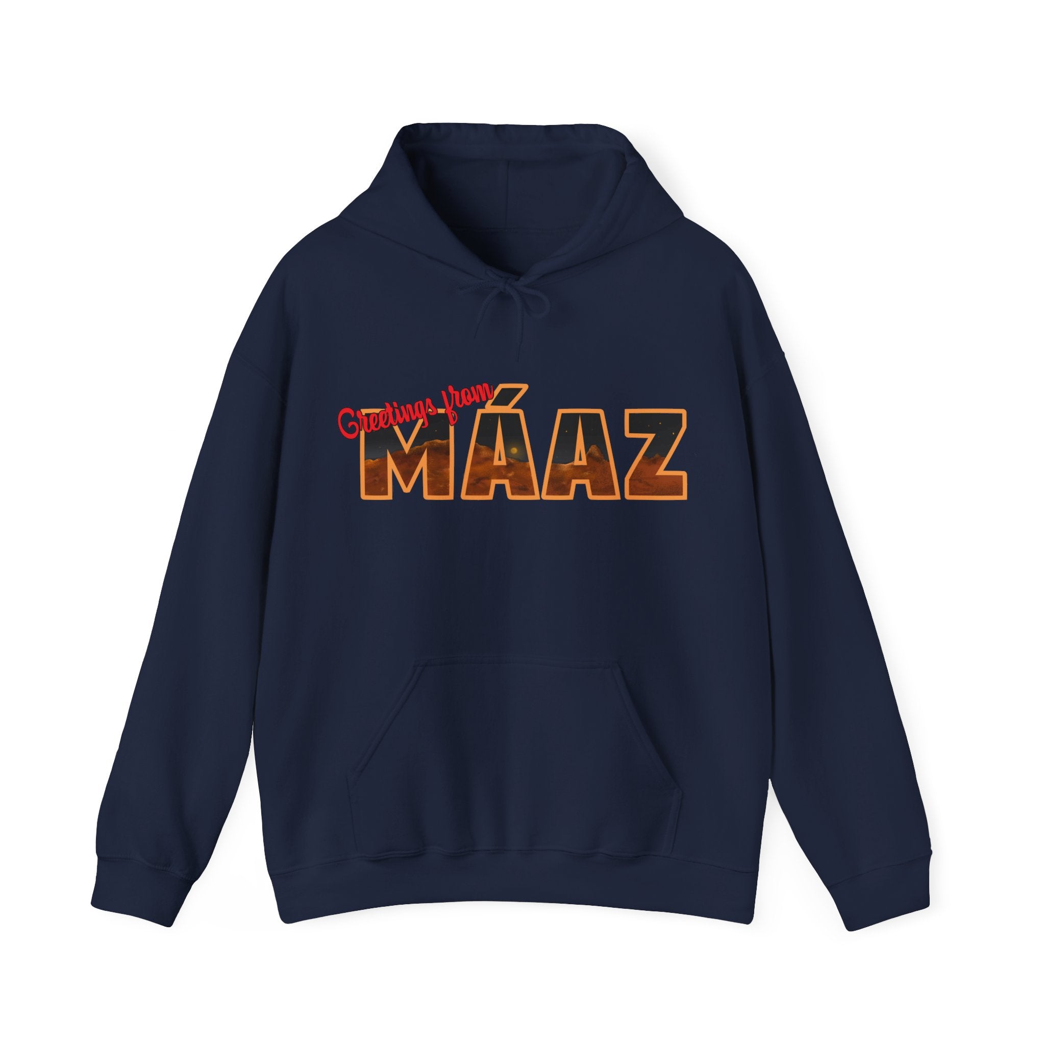 Greetings from Máaz Unisex Heavy Blend Hooded Sweatshirt