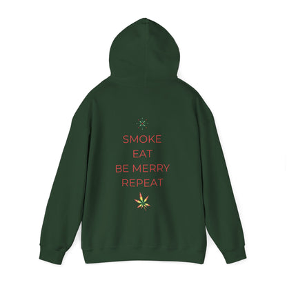 Eat Repeat Holiday Unisex Heavy Blend Hooded Sweatshirt