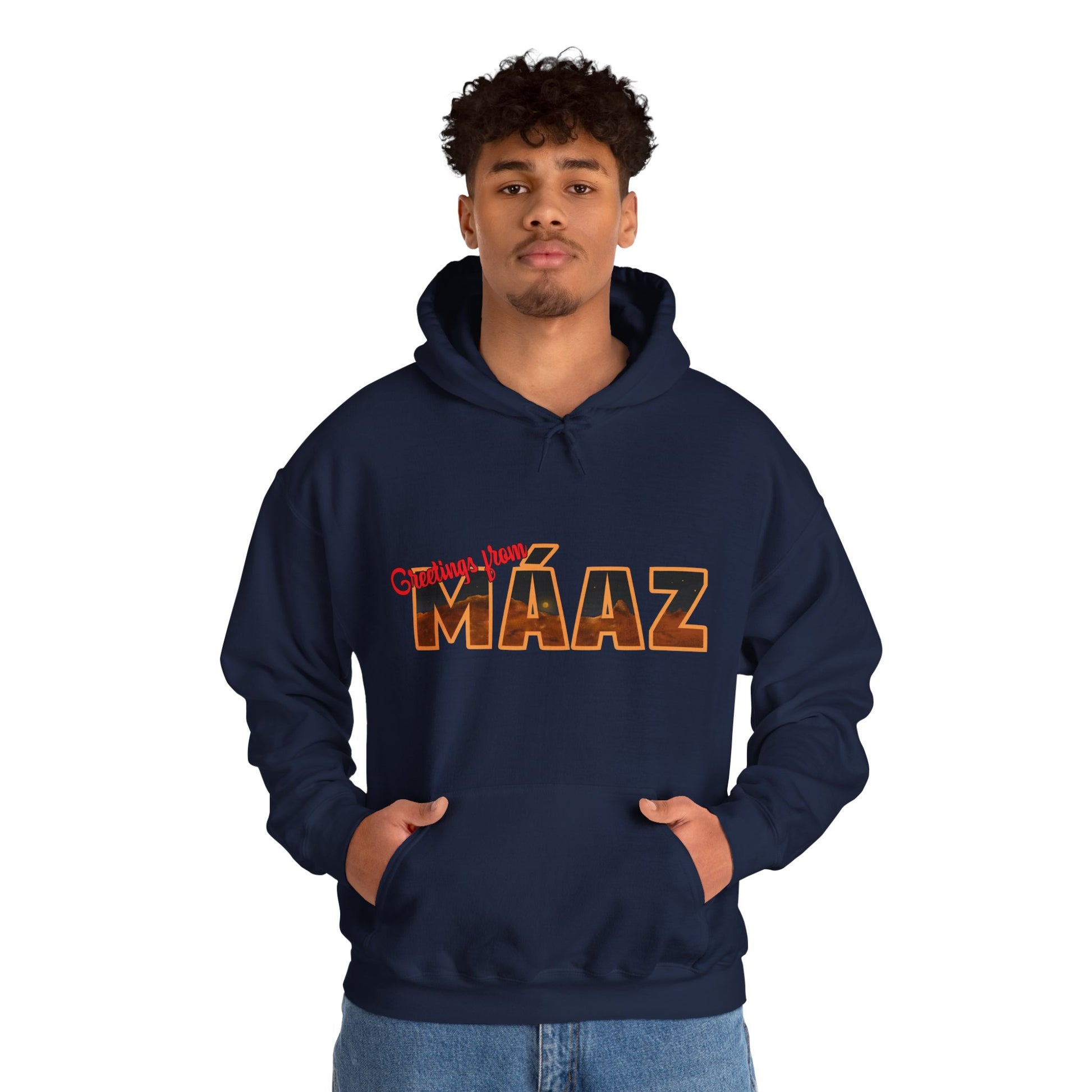 Greetings from Máaz Martians Unisex Heavy Blend Hooded Sweatshirt