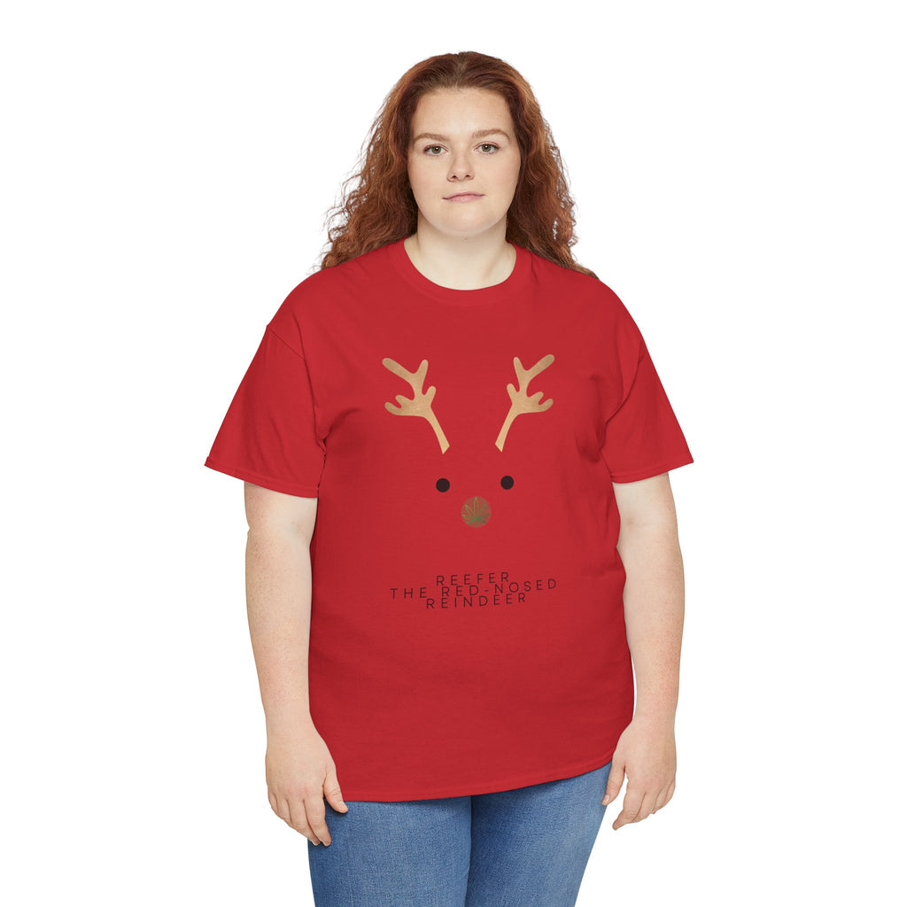 Reindeer Unisex Heavy Cotton Tee