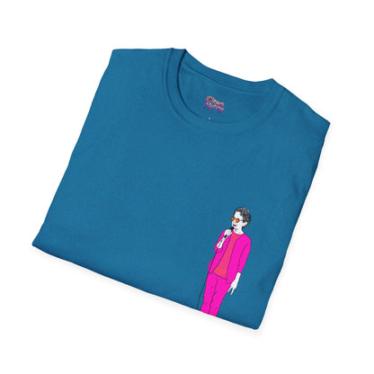 Draw and Guffaw Loren K Little Old Lady Unisex Softstyle T-Shirt